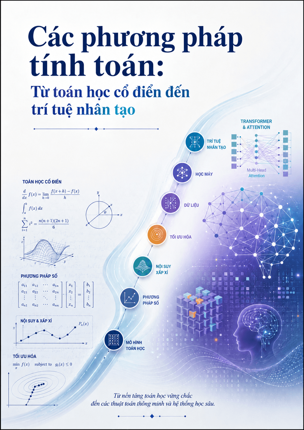 Các phương pháp tính toán: Từ toán học cổ điển đến trí tuệ nhân tạo