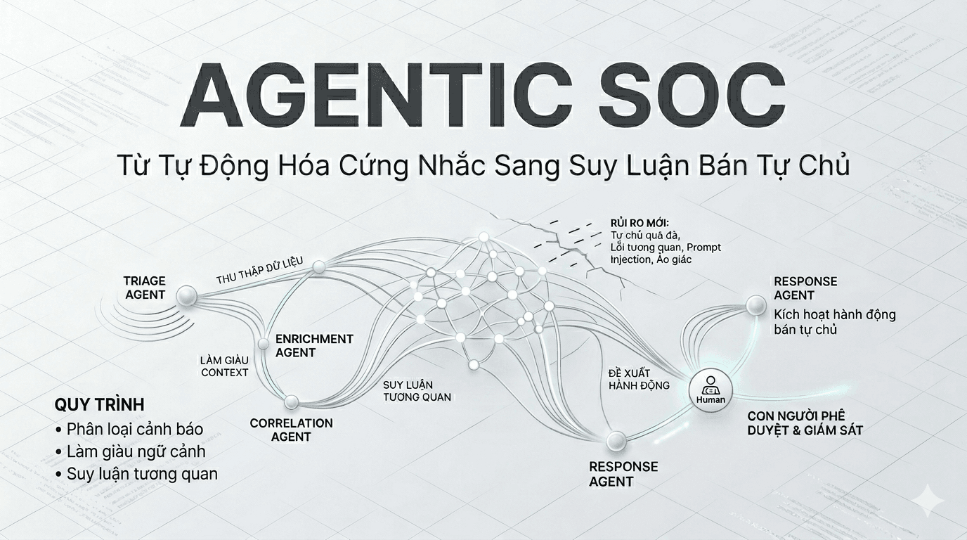 Agentic SOC 2026: Khi AI Agent Tham Gia vào Trung Tâm Giám Sát Bảo Mật